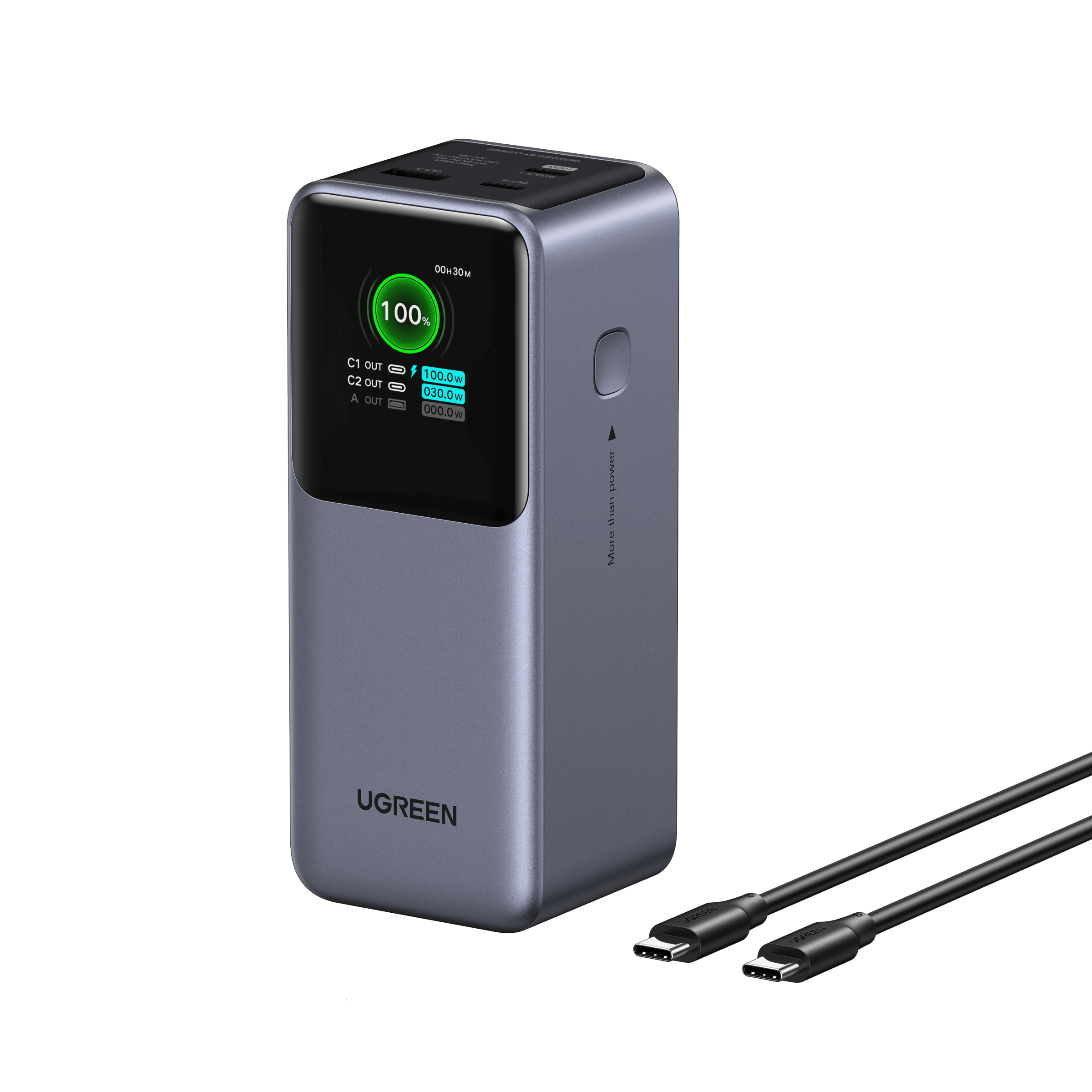 UGREEN 130W Power Bank 20000mAh - Fast Charging for Laptops UGREEN 130W Power Bank 20000mAh - Fast Charging for Laptops