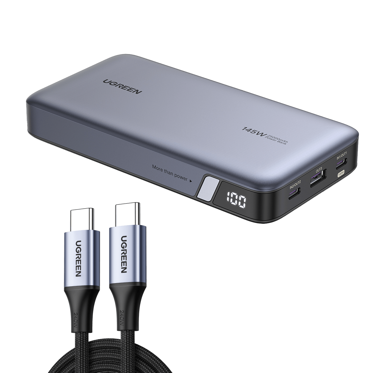 145W 25000mah power bank for Laptop Bundle | UGREEN US