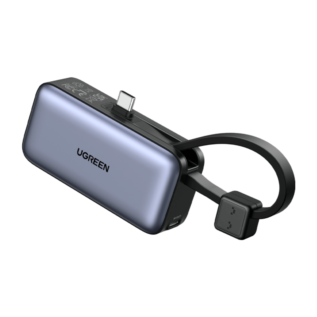 UGREEN Mini Power Bank 5000mAh 22.5W with Built-in Cable – UGREEN US