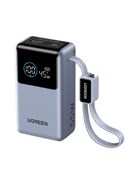 UGREEN Nexode Pro Power Bank (10,000mAh, 45W, Built-in Cable