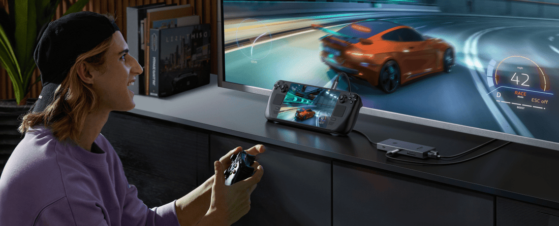 UGREEN USB-C hub for handheld console gaming on TV