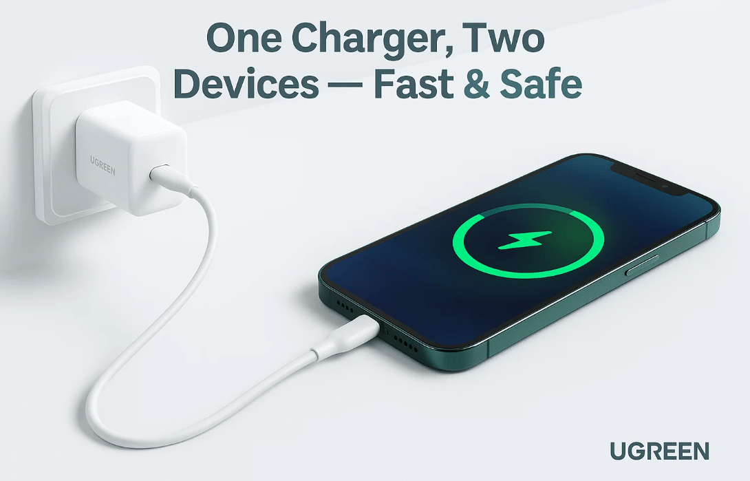 iPad charger works safely with your iPhone