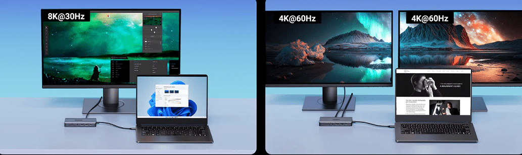 usb c hub 8K VS 4k