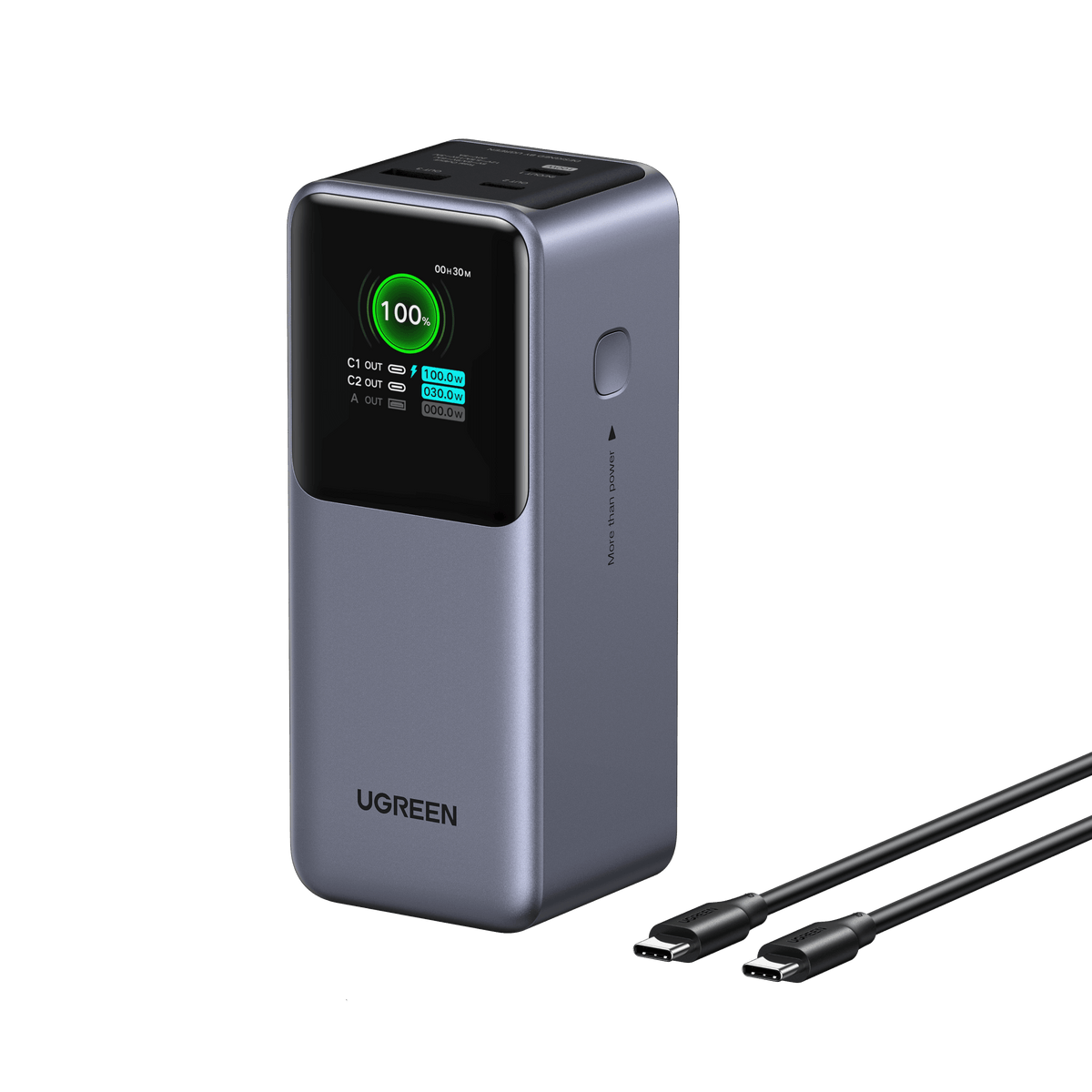 UGREEN Nexode Power Bank 20000mAh 130W with Smart Digital Display