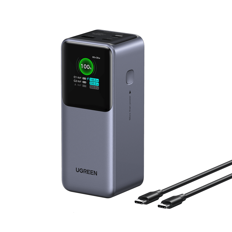 UGREEN Nexode Power Bank 20000mAh 130W with Smart Digital Display