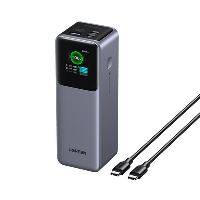 UGREEN Nexode Power Bank 25000mAh 200W with Smart Digital Display