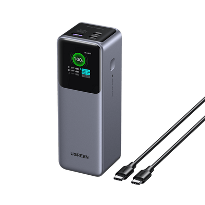 UGREEN Nexode Power Bank 25000mAh 200W with Smart Digital Display