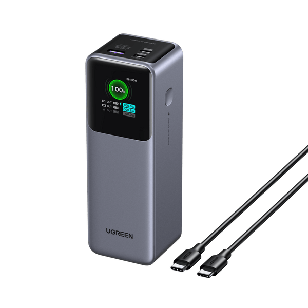 UGREEN Nexode Power Bank 25000mAh 200W with Smart Digital Display