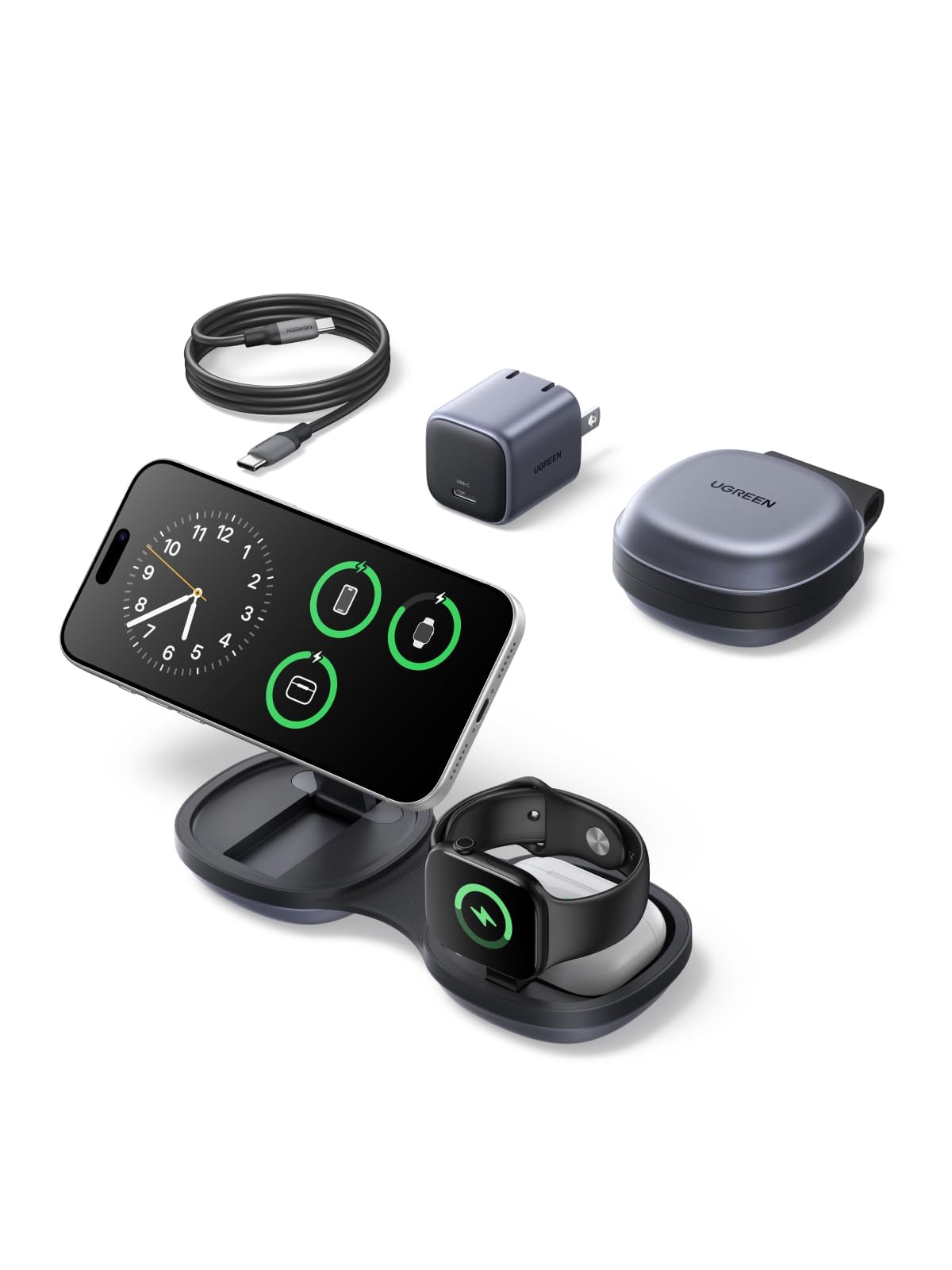 UGREEN MagFlow 25W Pocket-Sized Foldable Wireless Charger
