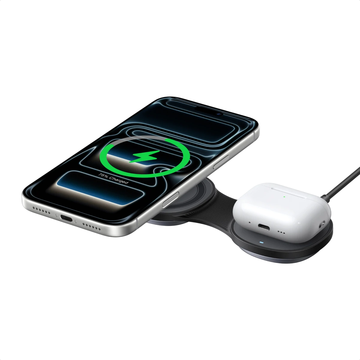 UGREEN MagFlow Qi2 25W 2-in-1 Foldable Wireless Charger