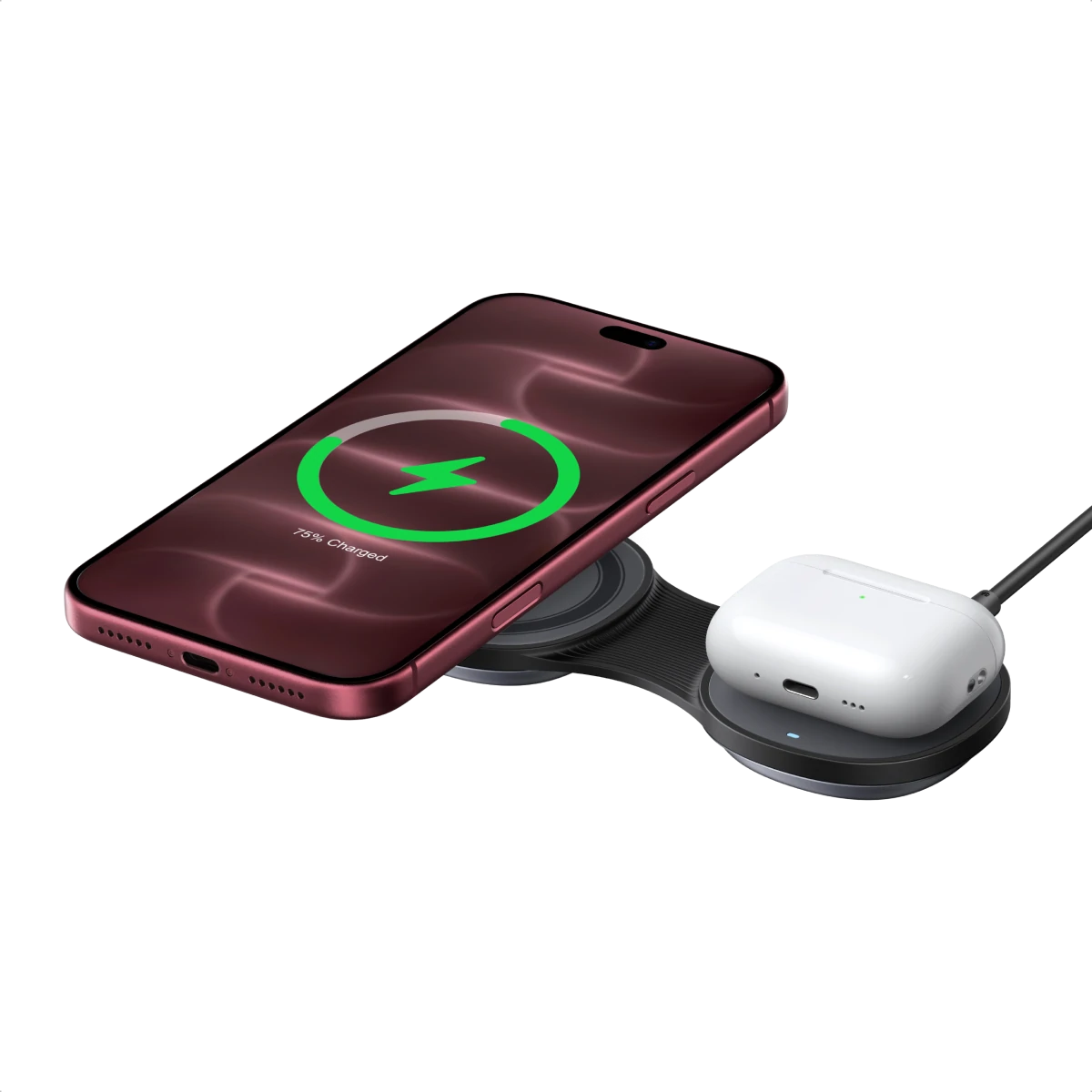 UGREEN MagFlow Qi2 25W 2-in-1 Foldable Wireless Charger