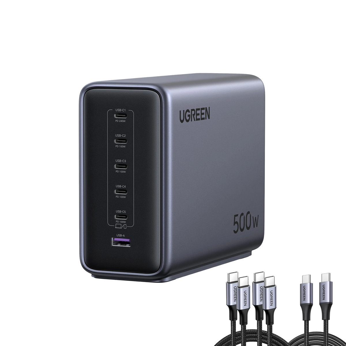 UGREEN 500W Desktop Charger + 240W USB-C Cable