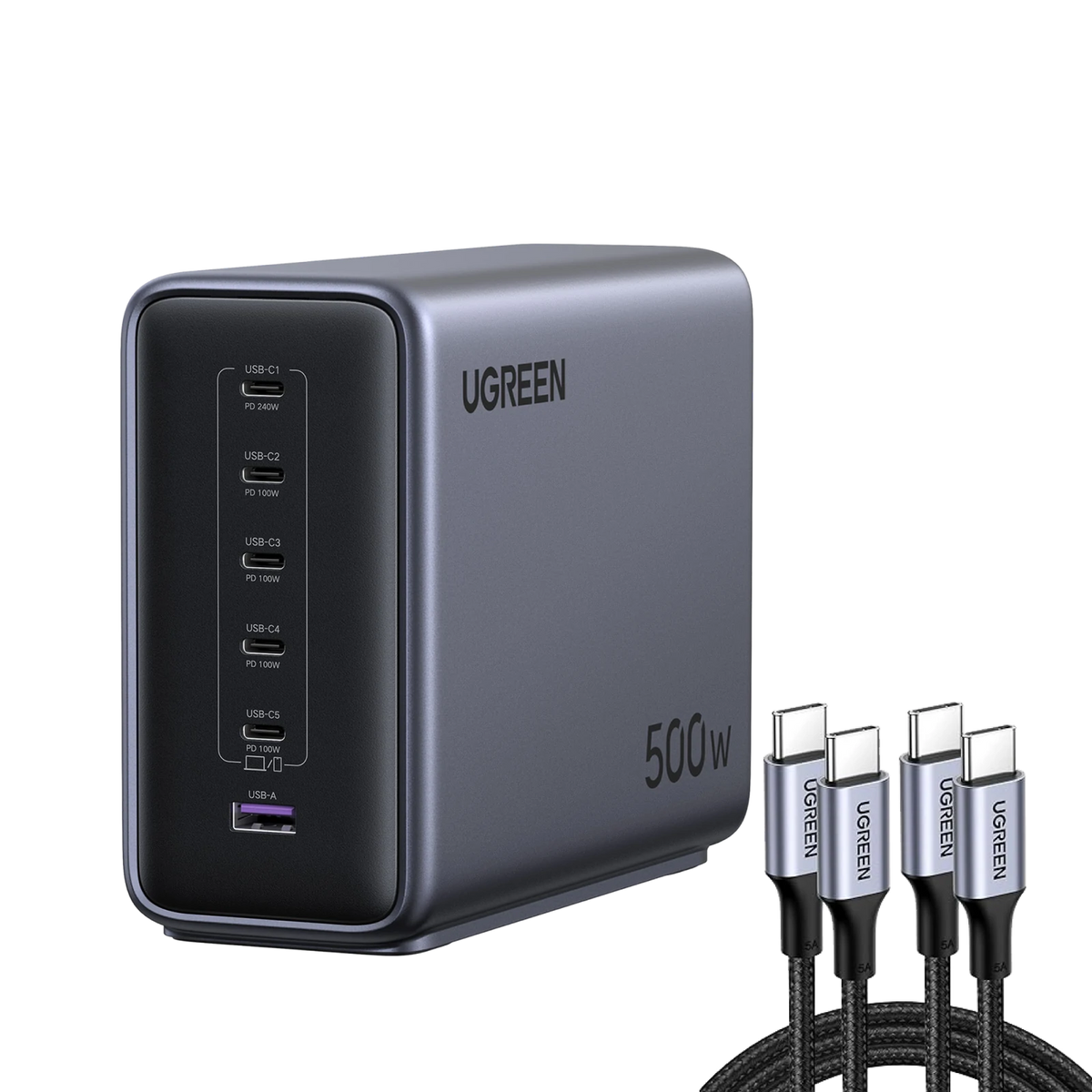 UGREEN 500W Desktop Charger + 240W USB-C Cable