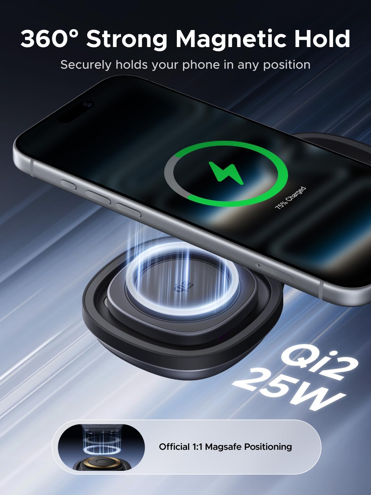 UGREEN MagFlow 25W Pocket-Sized Foldable Wireless Charger