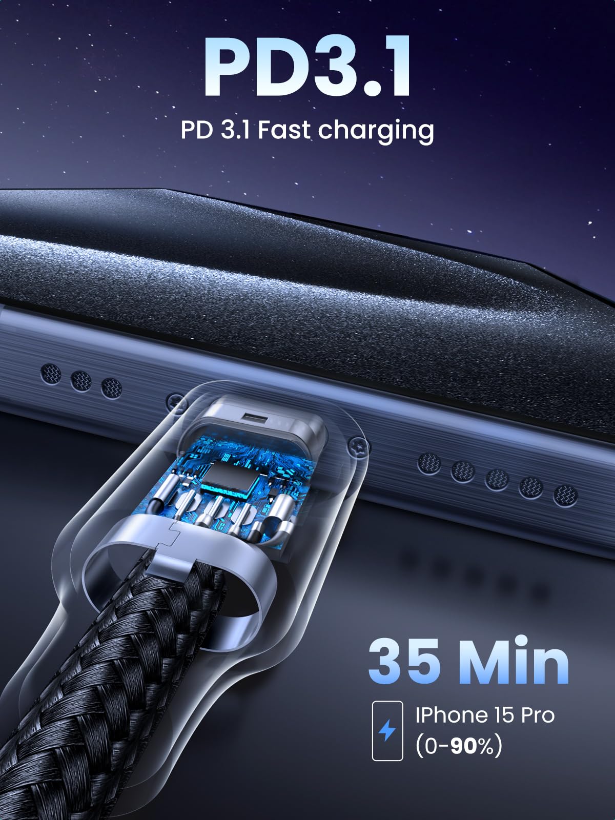 UGREEN Nexode Pro 160W Charger + 240W USB-C Cable