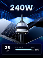 UGREEN Nexode Pro 160W Charger + 240W USB-C Cable