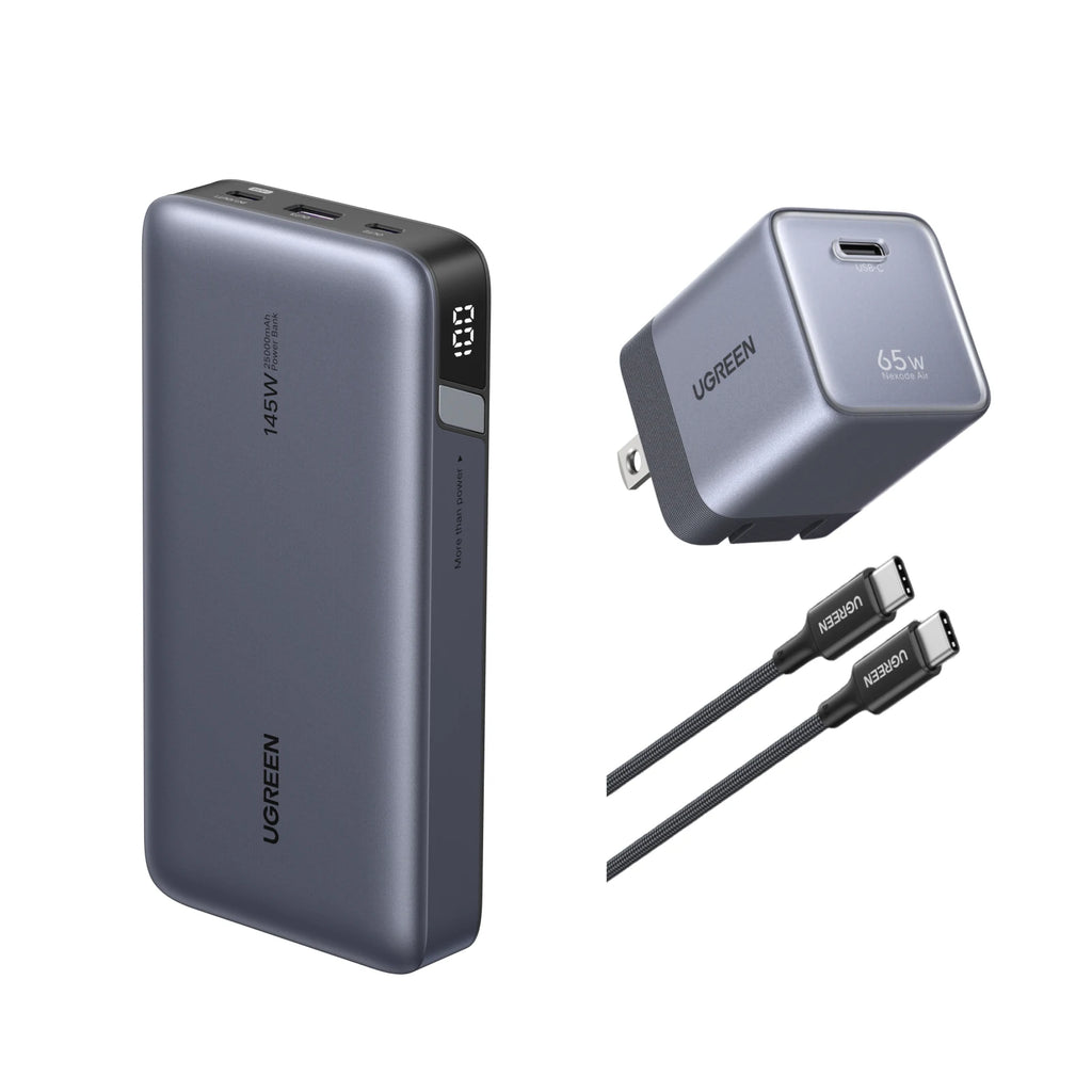 UGREEN 145W Power Bank + 65W GaN Charger Bundle