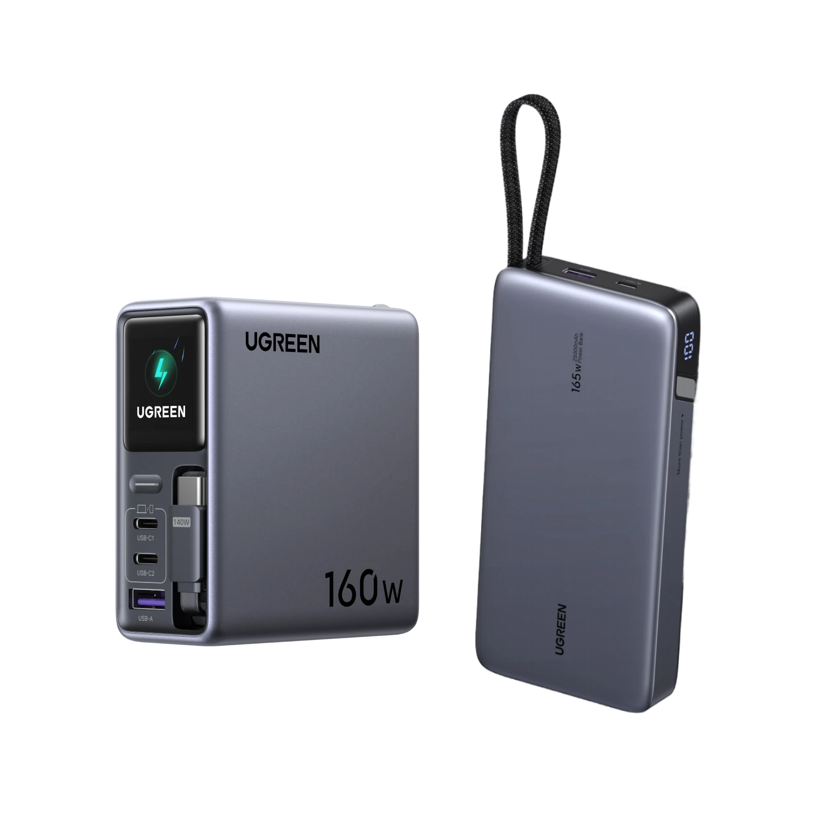UGREEN 160W Charger + 165W Power Bank Bundle