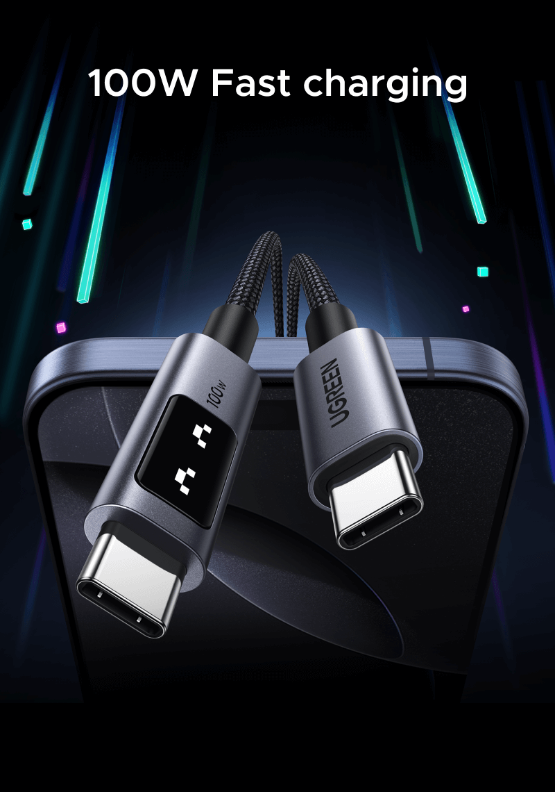 UGREEN Uno USB-C to USB-C Cable 100W