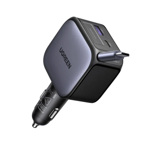 UGREEN Nexode Car Charger 90W with Retractable USB-C Cable