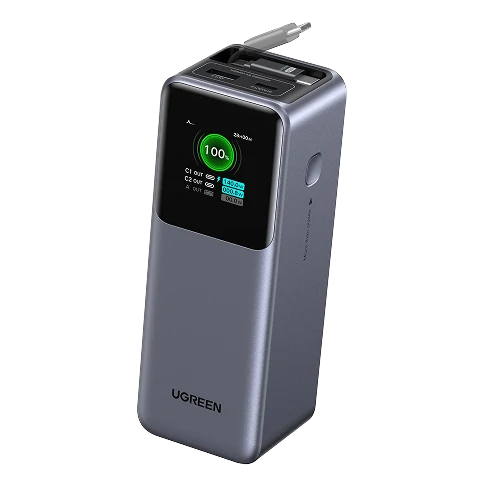 UGREEN Nexode Power Bank 20000mAh 165W with Retractable USB-C Cable