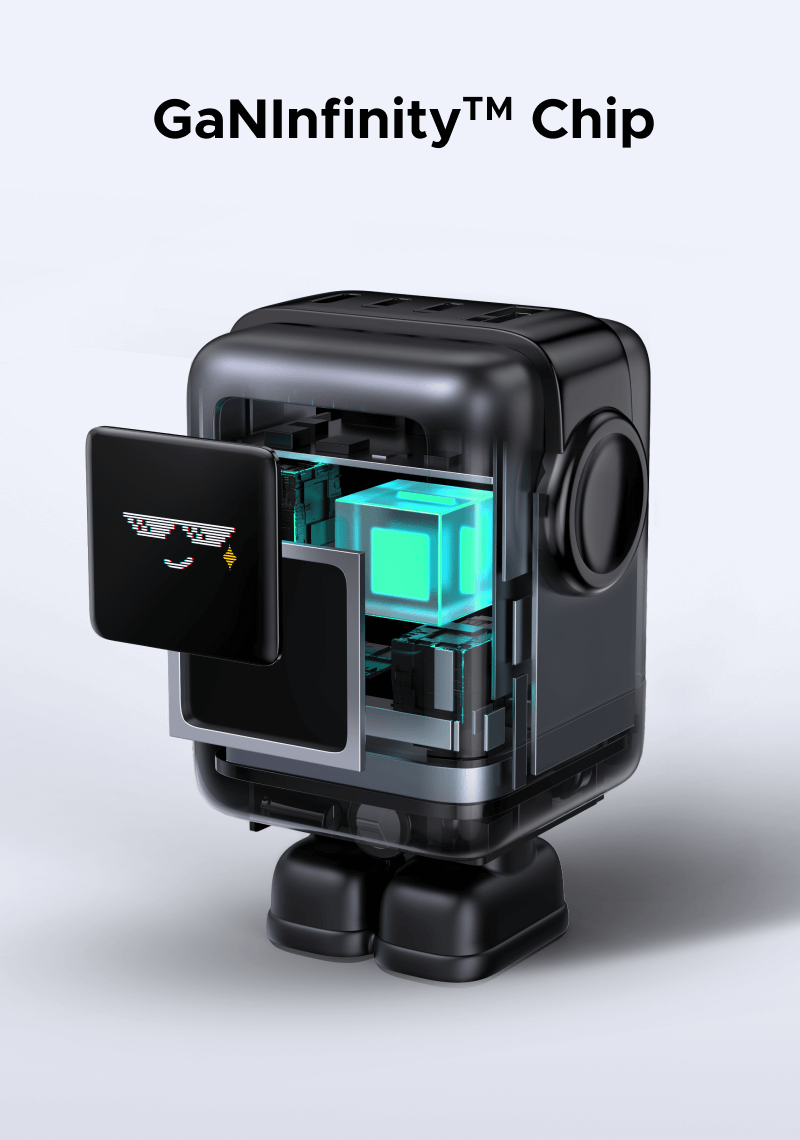 UGREEN UNO Charger 100W, UGREEN charger GaNinfinityTM chip