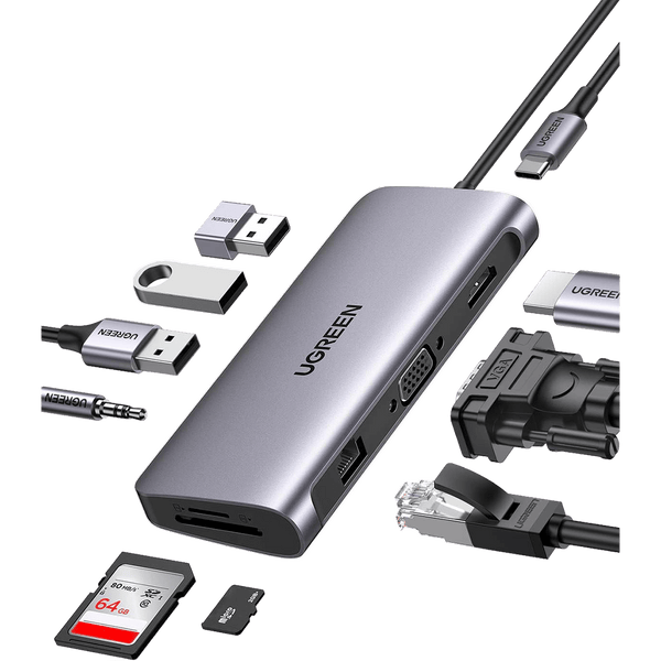 UGREEN 10-in-1 4K HDMI USB C Hub
