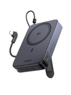 UGREEN 10000mAh Qi2 15W Magnetic Power Bank with Built-in USB-C Cable