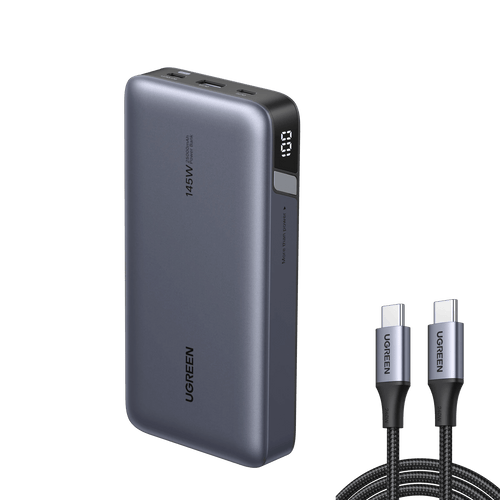 UGREEN 145W Power Bank + 240W USB-C Cable Bundle