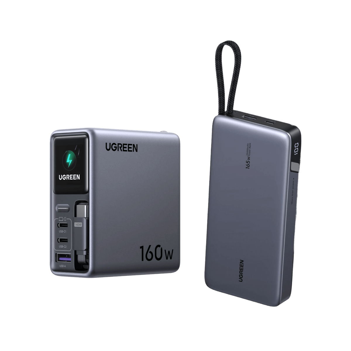 UGREEN 160W Charger + 165W Power Bank Bundle