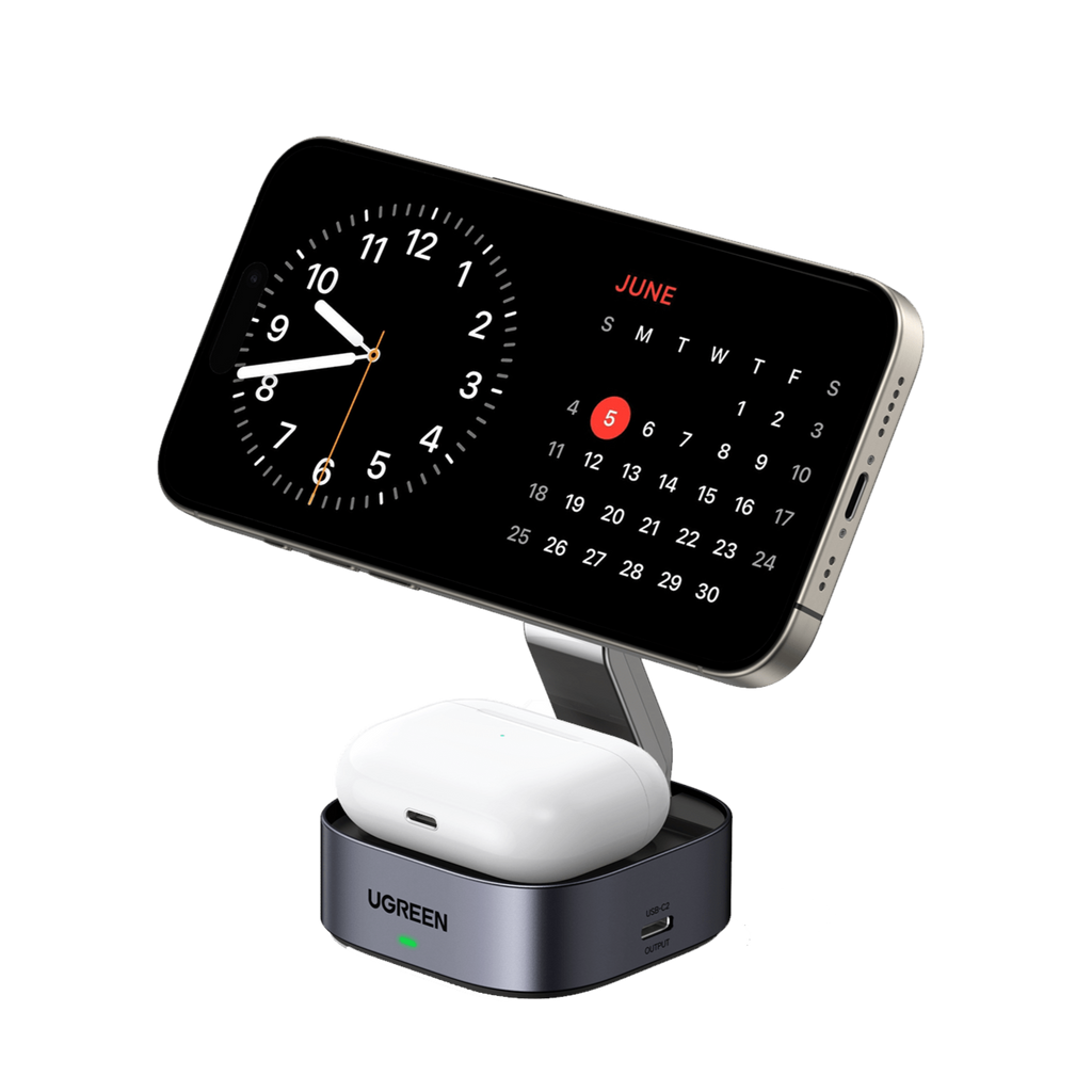 UGREEN 2-in-1 Foldable Wireless Fast Charging Station