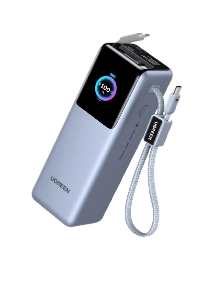 UGREEN 200W Power Bank 25000mAh Fast Charging Built-in Cable