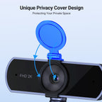 UGREEN 2K Webcam for PC Ultra HD 1080P Computer Webcam with Microphone | PC Camera with Privacy Cover, USB Web Camera for Streaming, Conference, Video Calling, Zoom,Teams, FaceTime