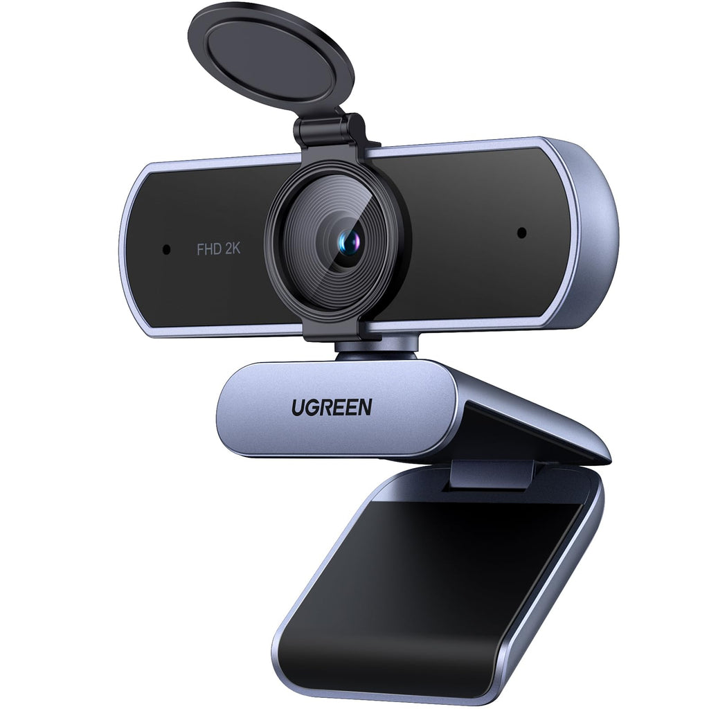 UGREEN 2K Webcam for PC Ultra HD 1080P Computer Webcam with Microphone | PC Camera with Privacy Cover, USB Web Camera for Streaming, Conference, Video Calling, Zoom,Teams, FaceTime