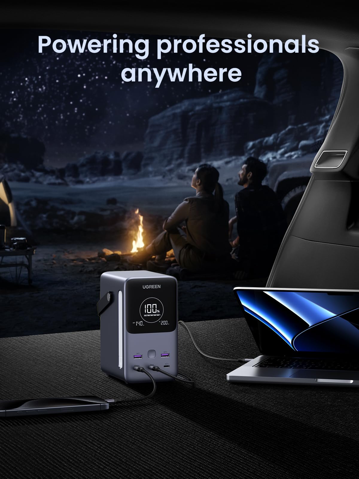 UGREEN Portable Power Station 48000mAh 300W with Smart Digital