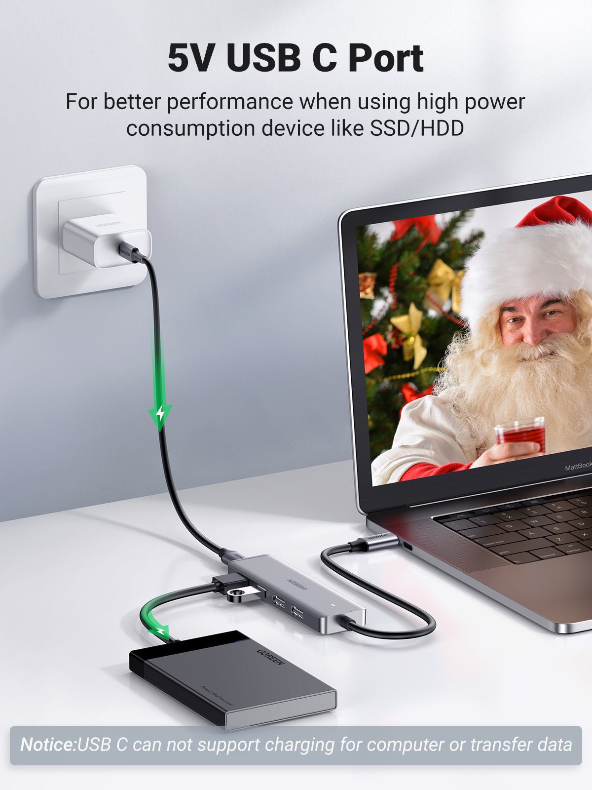UGREEN 4 Ports USB C Hub