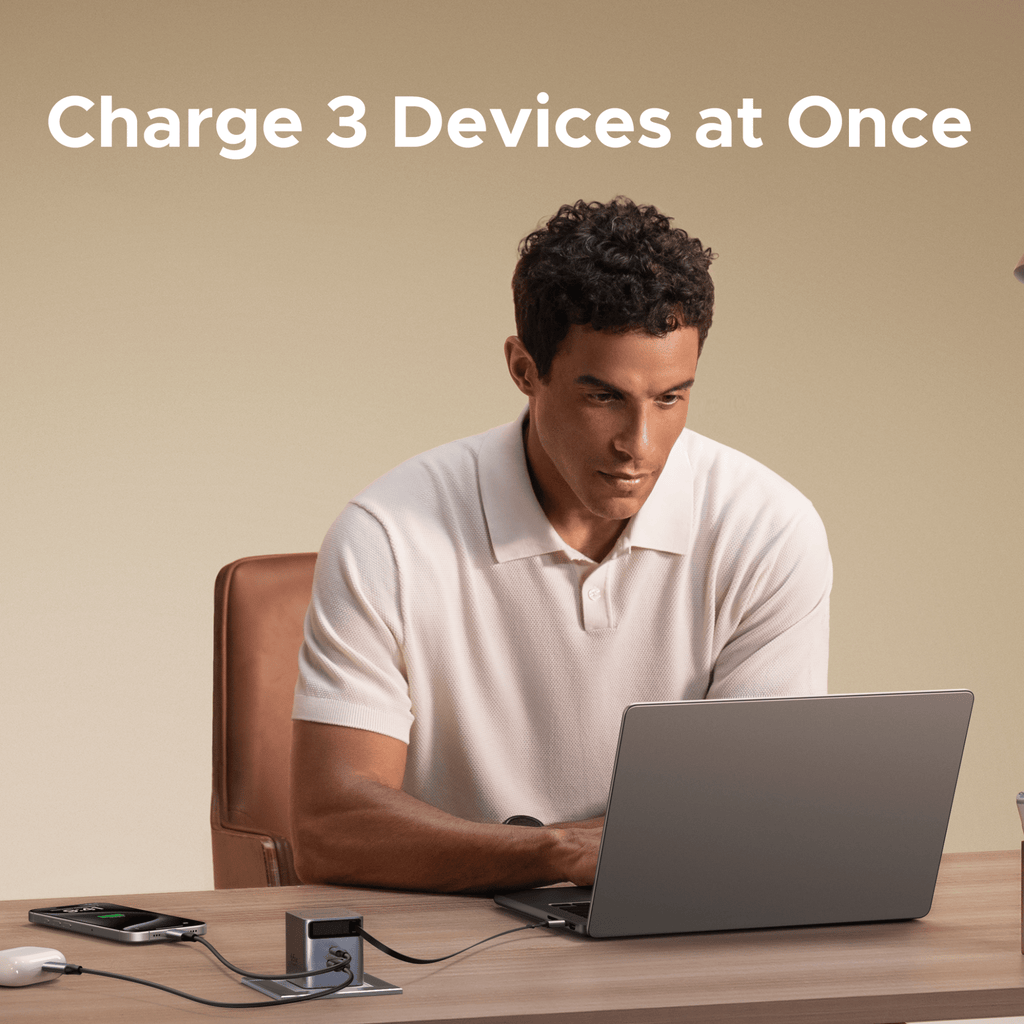 UGREEN 45W 3 in 1 GaN USB-C Charger with Retractable Cable