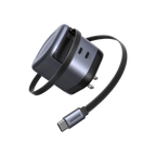 UGREEN 45W 3 in 1 GaN USB-C Charger with Retractable Cable