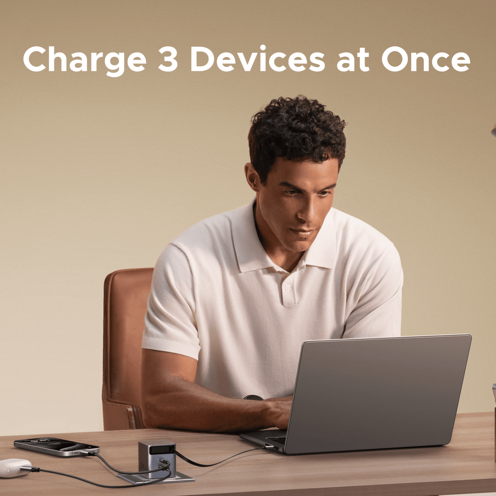 UGREEN 45W 3 in 1 GaN USB-C Charger with Retractable Cable