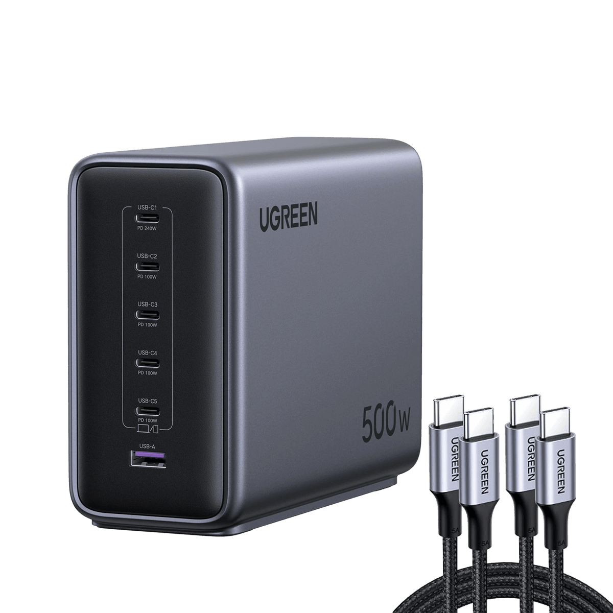 UGREEN 500W Desktop Charger + 240W USB-C Cable