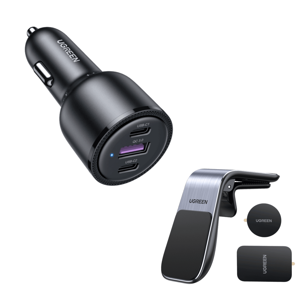 UGREEN 69W USB C Car Charger Bundle