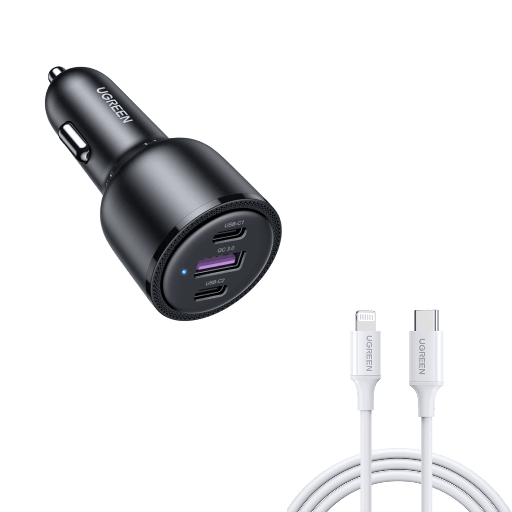 UGREEN 69W USB C Car Charger Bundle