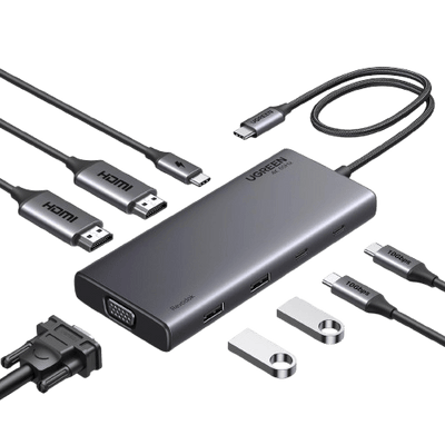UGREEN 8 in 1 USB C 4K Docking Station Dual Monitor