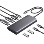 分配器・切替器 UGREEN 14-in-1 USB-C Docking Station Amazon.com: UGREEN 14 in 1 USB C Docking Station 3 Monitors