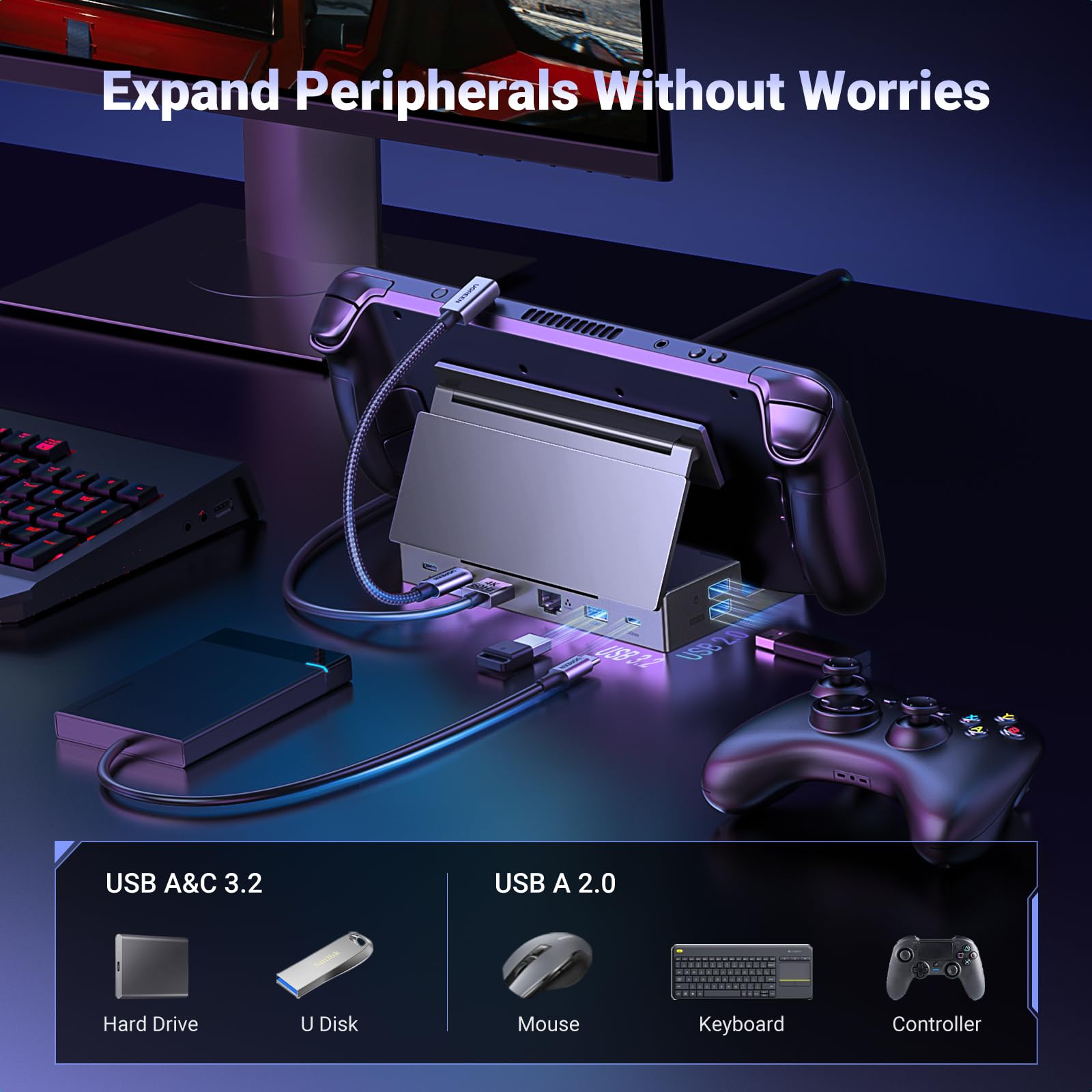 UGREEN 9-in-1 Steam Deck Docking Station | UGREEN US