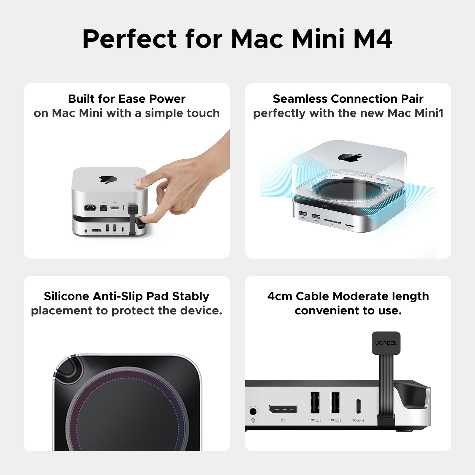 UGREEN Mac Mini Expansion Dock - 8TB SSD, 10G Ports & 4K | UGREEN US