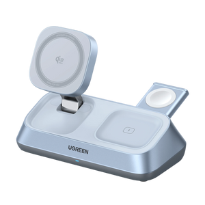UGREEN MagFlow 3-in-1 Magnetic Wireless Charger (Qi2 25W, MagSafe-Compatible)