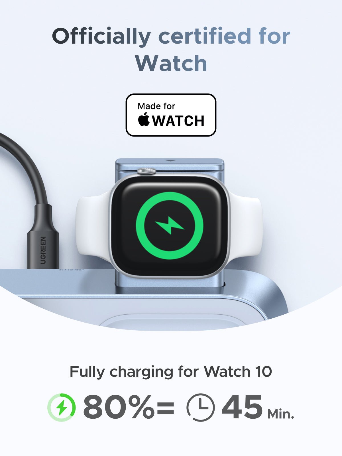 UGREEN MagFlow 3-in-1 Magnetic Wireless Desktop Charger 25W