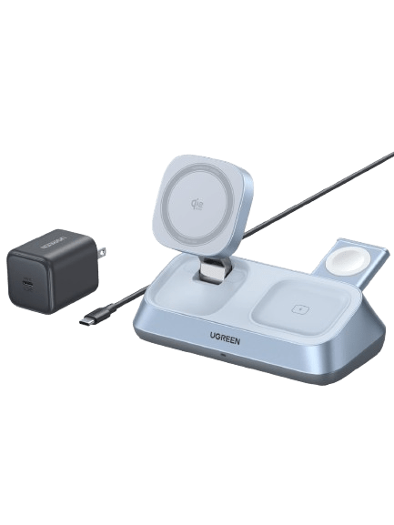 UGREEN MagFlow 3-in-1 Magnetic Wireless Desktop Charger 25W