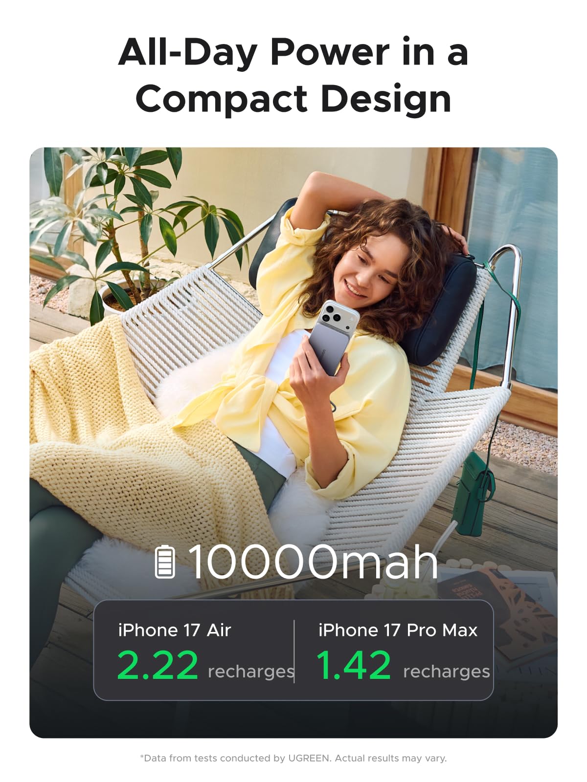 UGREEN Magflow Qi2.2 25W Slim Power Bank 10000mAh